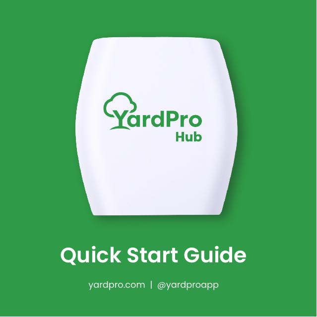 YardPro Hub Quick Guide (PDF)