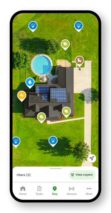 YardPro app: Markers
